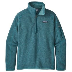 Teal Patagonia Quarter Zip Better Sweater - Teal